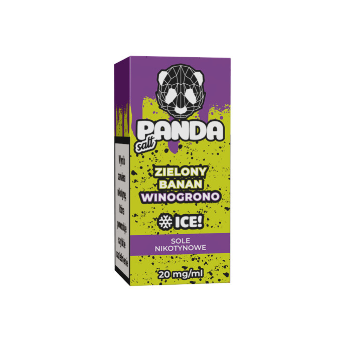 [25] Panda Double Salt Liquid 10 ml 20 mg Zielony Banan Winogrono