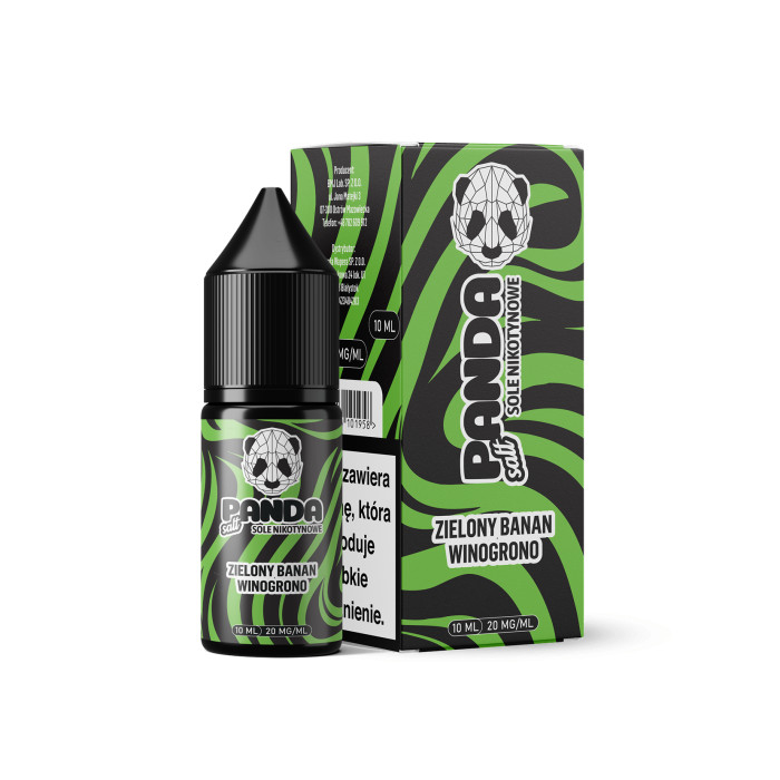 Panda Salt Liquid 10 ml 20 mg Zielony Banan Winogrono