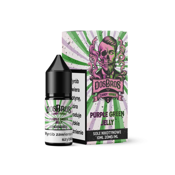 Dosbros Salt Liquid 10 ml 20 mg Purple Green Jelly