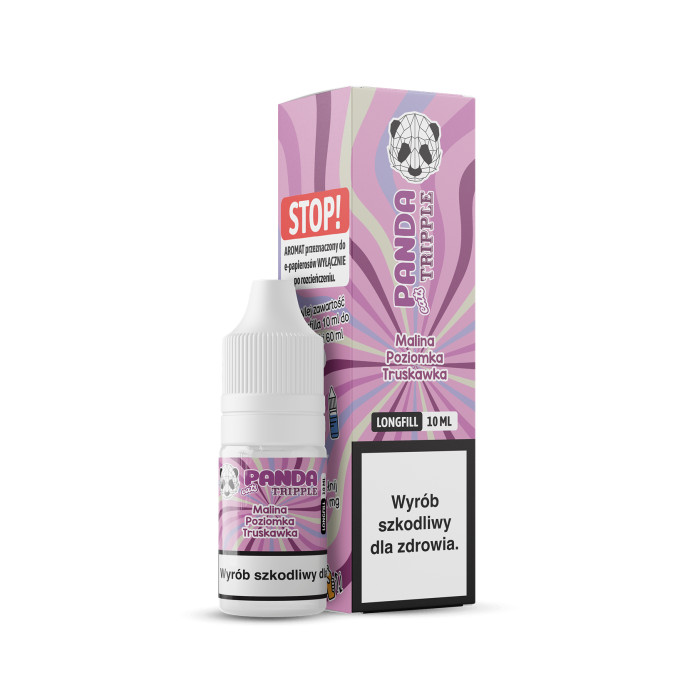 [26] Panda Eats Tripple Longfill 10 ml Malina Poziomka Truskawka