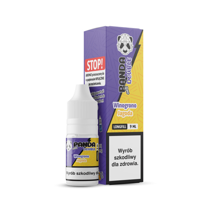 [26] Panda Eats Double Longfill 9 ml Winogrono Jagoda