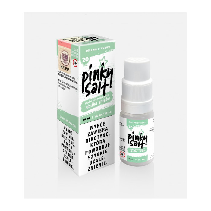 Pinky Salt Liquid 10 ml 20 mg Słodka Mięta