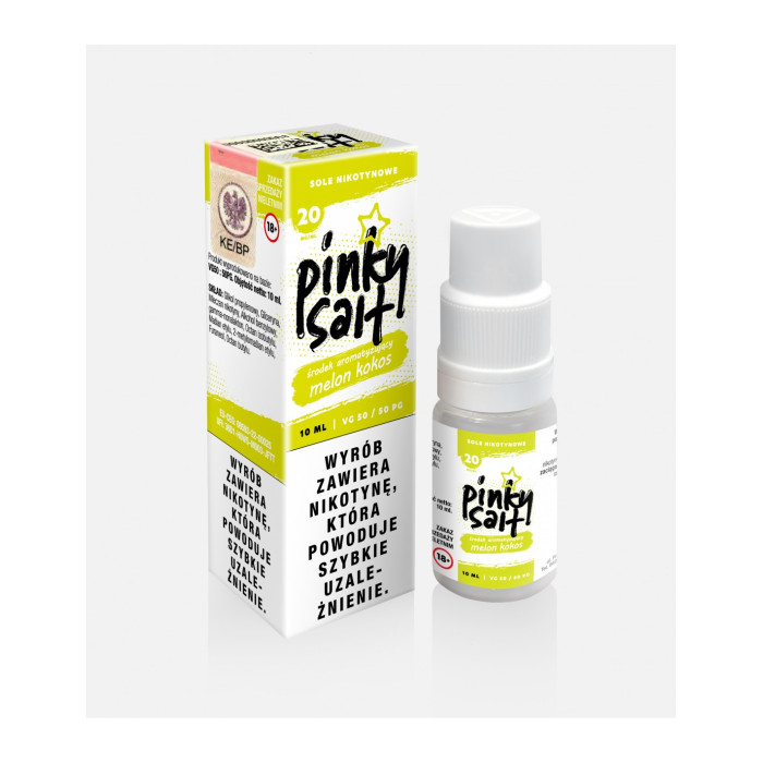 Pinky Salt Liquid 10 ml 20 mg Melon Kokos