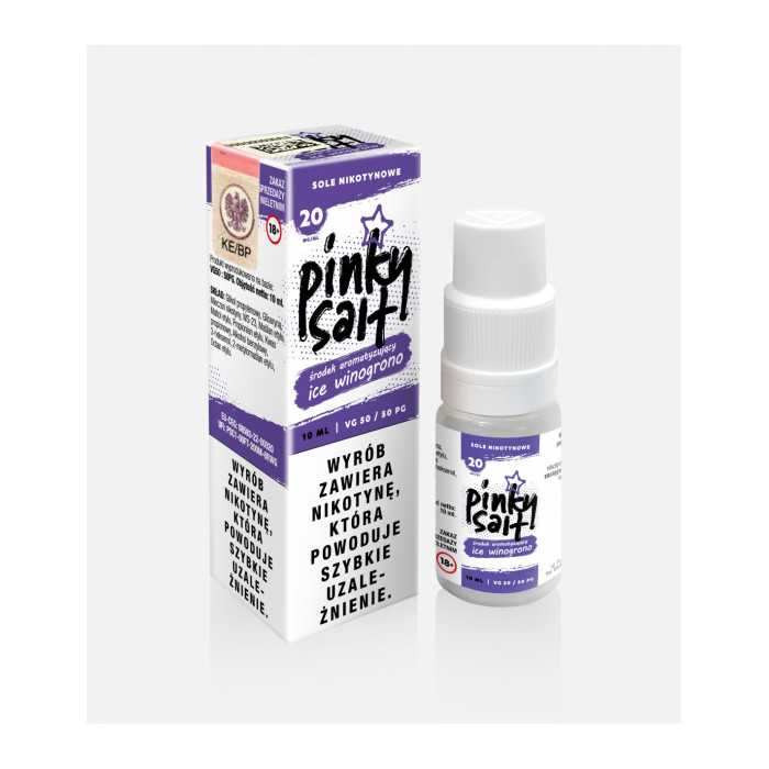 Pinky Salt Liquid 10 ml 20 mg Ice Winogrono