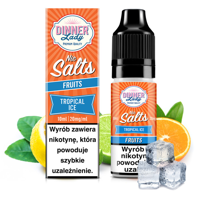 Dinner Lady Salt Liquid 10 ml 20 mg Tropical Ice