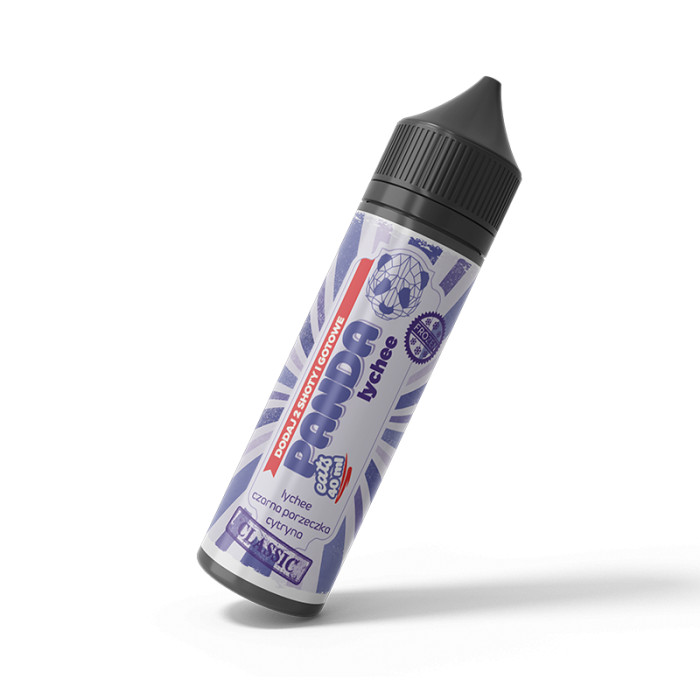 Panda Eats Classic Shortfill 40ml Lychee Czarna Porzeczka Cytryna